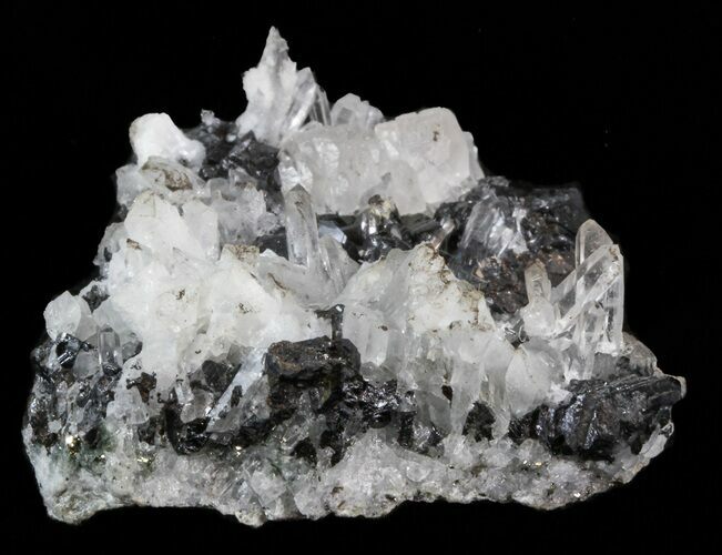 Sphalerite, Quartz, Calcite & Chalcopyrite Association - Bulgaria #41754